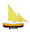 Barco de Pesca, Biscay Fishing Boat, Yellow