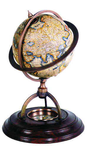 Globo Terrestre con brújula, Terrestrial Globe with Compass