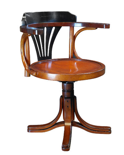 Silla, Purser's Chair, Honey & Black